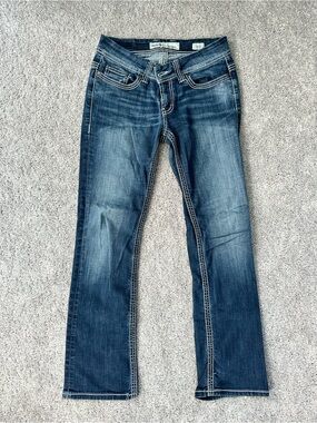 BKE Denim Payton Women's Boot Cut Jeans - Dark Blue Wash